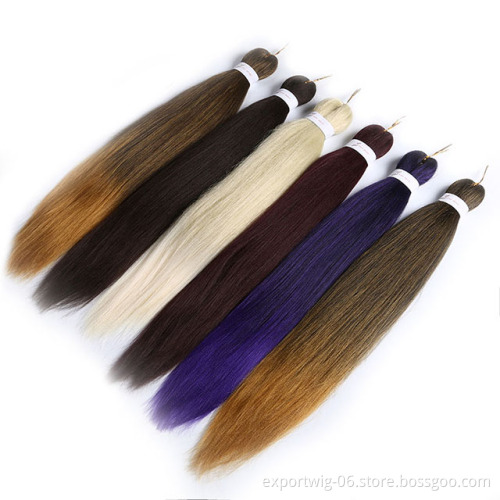 Wholesale Pre Stretched Braiding Hair 26 inch Ez Braid Synthetic Hair Extension Braiding Crochet Hair
